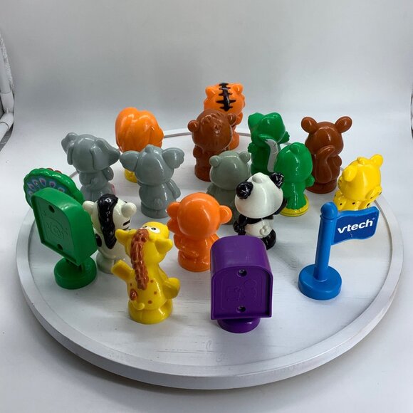 VTech Animal Train Toy Figures Lot Of 17 Alligator Tiger Lion Koala Elephant - Picture 2 of 6
